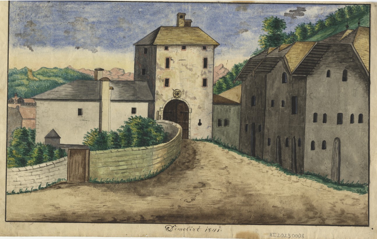 Salzburger Tor in Farbe